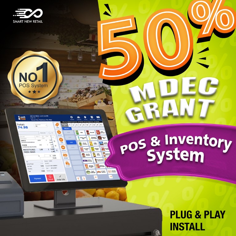 Get A Top-Rated POS Inventory System! You pay 50%, government pay 50%